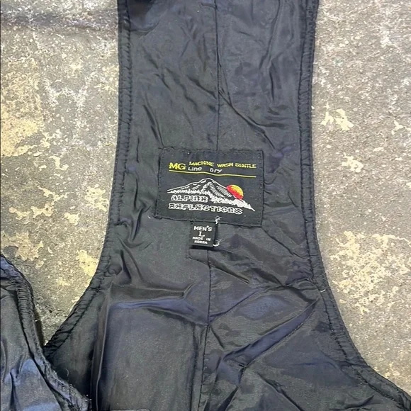 Alpha Industries Black Bib Overalls - Picture 2 of 4